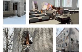 Масована атака і дев'ять годин тривоги: у Ладижині пошкоджений коледж і гуртожитки