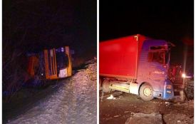 Смертельна троща вантажівок MAN та DAF біля Тучі: 48-річний водій помер у лікарні