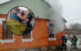 Ледь не згорів у власному будинку: у Гайсинському районі під час пожежі врятували 51-річного чоловіка