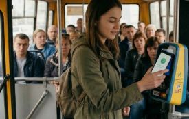 Безготівкову оплату тестують у двох маршрутках Вінниці