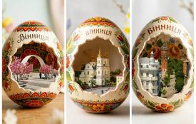 Код міста у великодніх писанках: ШІ «сховав» архітектуру Вінниці всередині символів свята