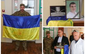 У Вінницькому медуніверситеті вшанували пам’ять полеглого офіцера Нацгвардії Андрія Токарчука