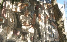 У Вінниці знайшли приховану мозаїку на готелі «Профспілковий»: що про неї відомо?