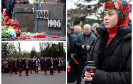 Сорок років після вибуху на ЧАЕС. У Вінниці провели мітинг-реквієм на честь ліквідаторів
