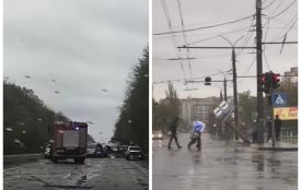 Негода на Вінниччині валить дерева та зносить зупинки. ВІДЕО