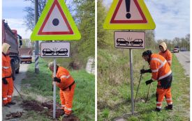 На небезпечних ділянках Вінниччини встановлюють нові знаки