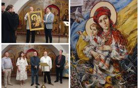 «Молитва за Україну»: у вінницькому соборі відкрили виставку Володимира Козюка