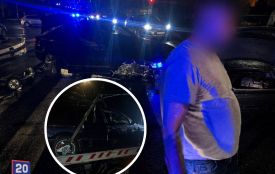 На Брацлавській BMW влетів у дорожню огорожу: водій мав ознаки сп’яніння