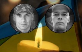 У Вінниці прощаються з двома воїнами-добровольцями Романом Стратійчуком та Олегом Остапчуком