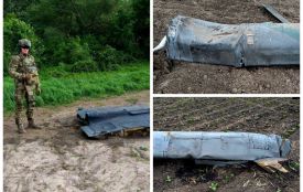 Вінницькі вибухотехніки знешкоджують уламки ракет Х-101 та ударних дронів «Герань-2», виявлені в області