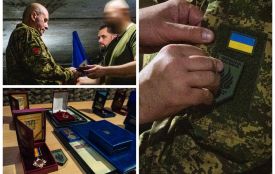 До річниці підрозділу бійців бригади «Червона Калина» відзначили державними нагородами та бойовими шевронами