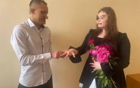 Любов за ґратами. У Літинській колонії на Вінниччині пара офіційно зареєструвала шлюб