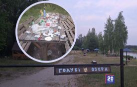 Голубі озера знову потонули у смітті після відпочинку людей