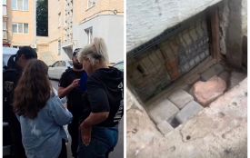 На Вишеньці у підвалі замурували собак. Тварин рятували волонтери