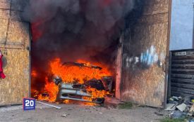 Через баняк для худоби загорівся сарай, а в гаражі згоріли два автомобілі
