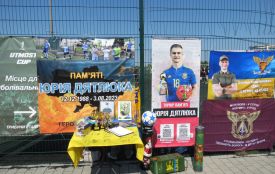 Гравець «Динамо» і збірної України Олександр Тимчик підтримав меморіал Юрія Дятлюка