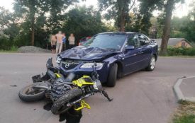 У Немирові мотоцикліст зіткнувся з Mazda, а в Пеньківці збили 14-річного велосипедиста