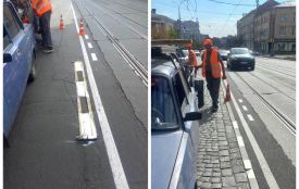 Нова розмітка на Соборній уже викликала суперечки. У Вінниці почали її коригувати