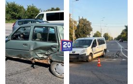 Мотоцикл зіткнувся із ЗАЗ, а Lancia збила велосипедиста