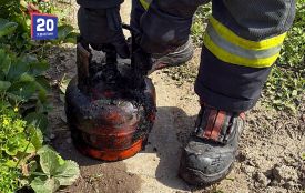 Газовий балон ледь не спричинив масштабну пожежу в Ладижині