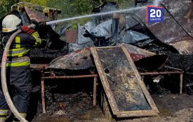 Один непогашений курок знищив вагончик у Вапнярській громаді