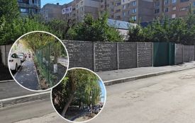 Біля ліцею №16 на Матроса Кішки облаштували новий тротуар і пішохідний перехід