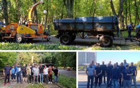 У Центральному парку провели дві толоки — прибрали сухе гілля та впорядкували територію
