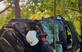 Смертельна ДТП біля Буди: водія викинуло з авто та затисло між деревом