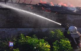 Велика пожежа у Джулинській громаді: горів склад із 300 тоннами зерна