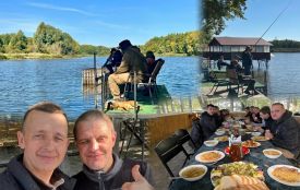Рибалка та родинний затишок: під Вінницею організували відпочинок для ветеранів до Дня захисника