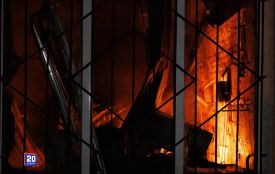 Масштабна пожежа спалахнула вночі на залізниці через російську атаку