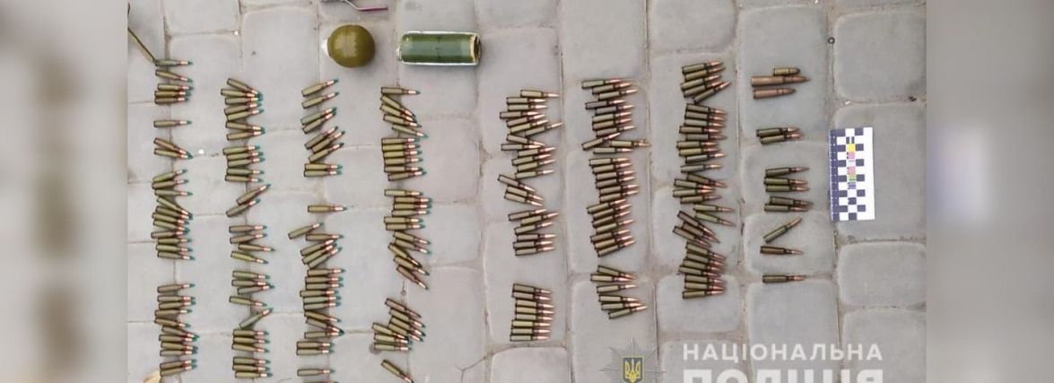 Понад дві сотні набоїв, граната РГН та міна. У Гнівані викрили склад зброї