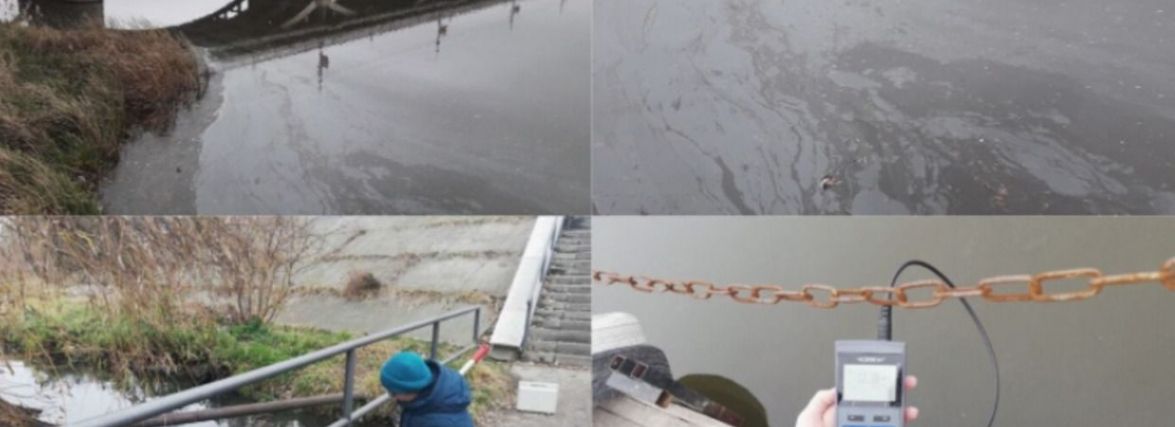 Велика пляма масла біля Центрального мосту. Екологи взяли проби води