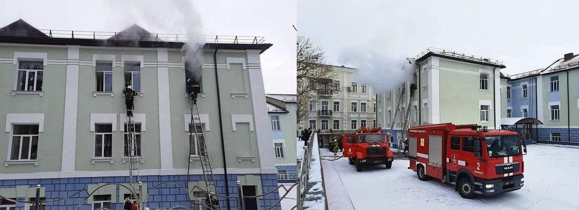 Горіла 17 школа в центрі Вінниці: що відомо? (ОНОВЛЕНО)