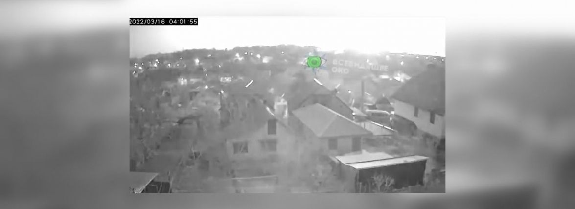 Обстріл вінницької телевежі. З’явилось відео з моментом падіння ракет