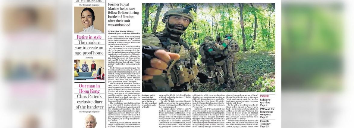 «Син британського депутата підбив російський броньовик». Що пишуть світові ЗМІ про війну в Україні?