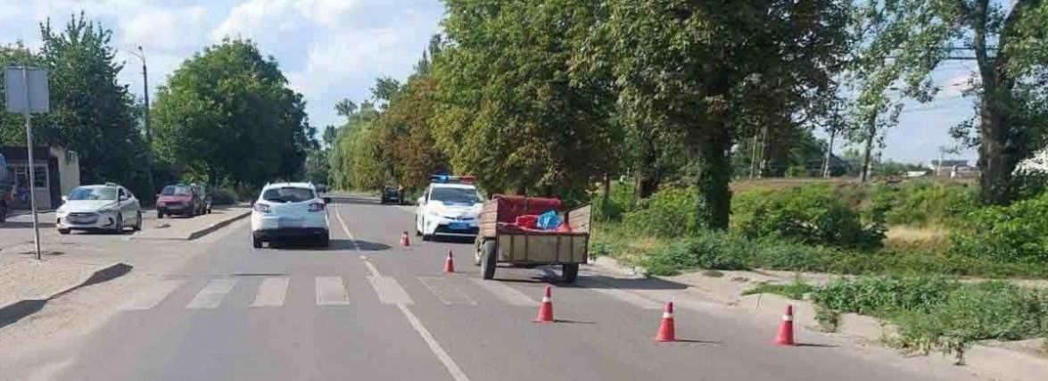 У Козятині на «зебрі» мотоблок збив вагітну жінку з маленьким сином