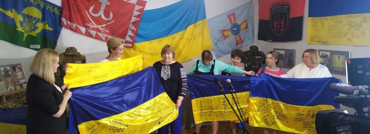 У Вінниці відкрили унікальну виставку «Український прапор — українська міць»