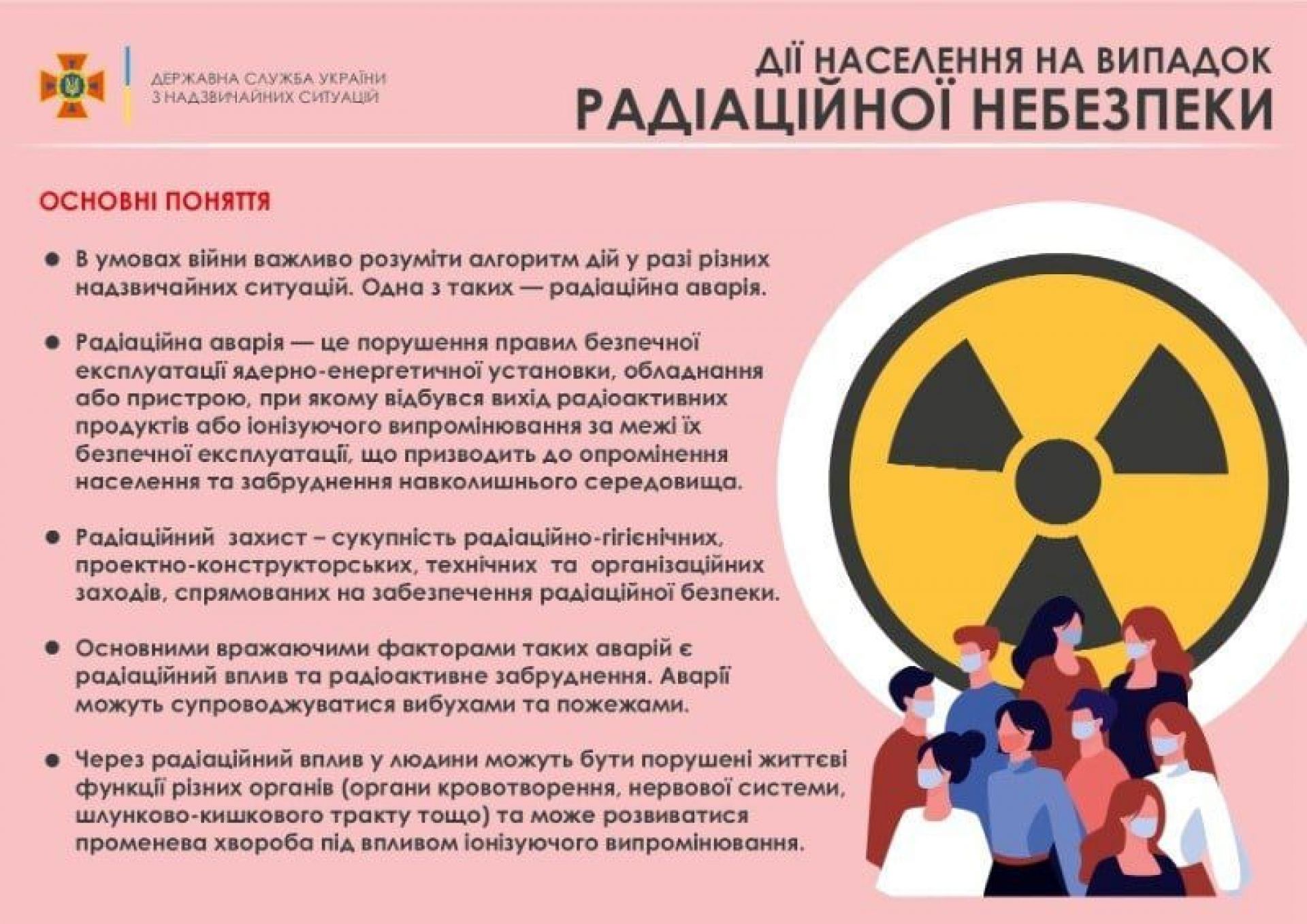 Що робити у випадку радіаційної загрози?