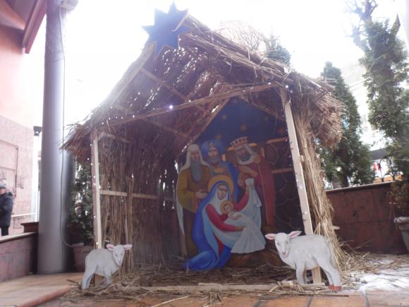 Біля "СкайПарку" встановили різдвяний вертеп, фото №1 на сайті 20minut.ua